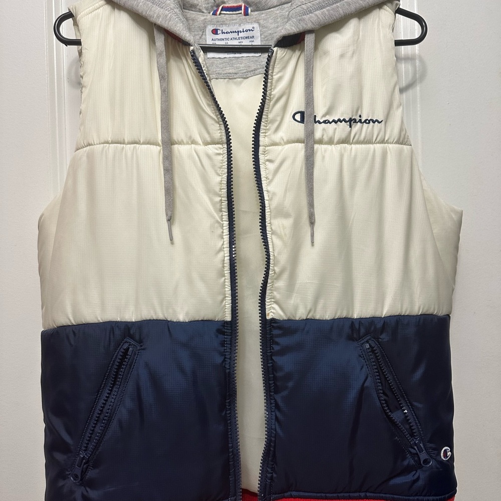 Champion Gray and White Athletic Jacket